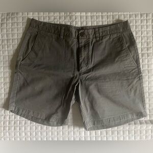 EUC Bonobos Stretch Chino Shorts - Grey- 34” waist 7” inseam